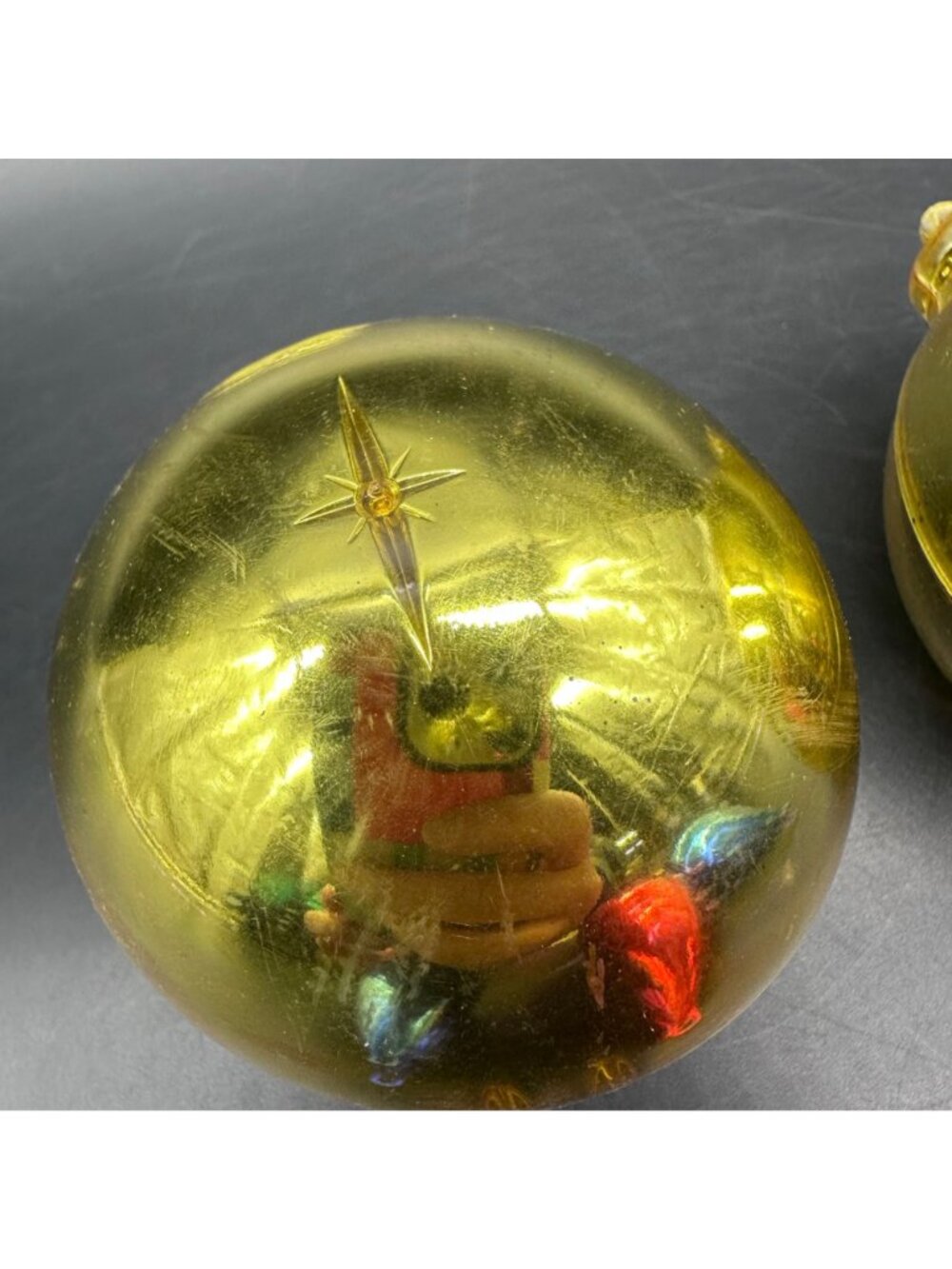 Vintage Jewel Brite Christmas Ornaments Dioramas Set Of 5 Mid Century Plastic - Picture 10 of 14